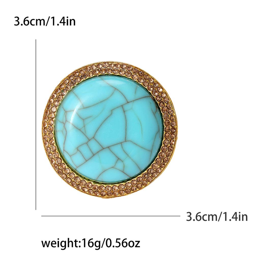 Retro Tibetan Style Flower Brooch Personality Fashion Temperament Crack Corsage Pin Accessories