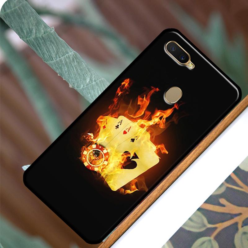 Las Vegas Casino Poker Case For OPPO A83 A91 A93 A1K A15 A3S A54 A74 A94 A5 A9 A31 A53 A52 A72 A53S Back Cover