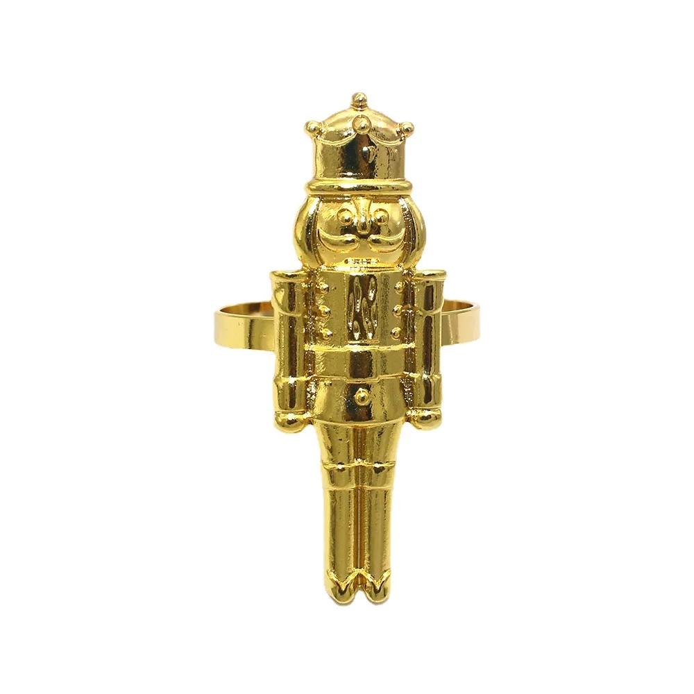 Walnut Soldier Napkin Ring Spanish Honor Guard Shaped Napkin Ring American Soldier Metal Napkin Ring Paper Napkin Ring