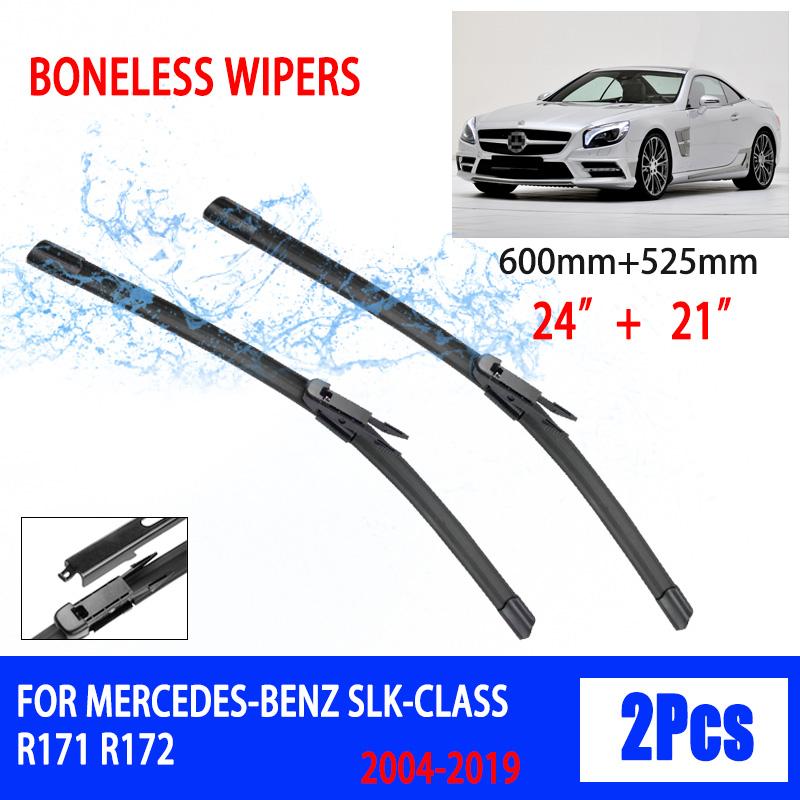 

For Mercedes-Benz SLK-Class R171 R172 2004-2019 Car Wiper Dovetail Soft Rubber Windscreen HD Quiet Automotive Wiper