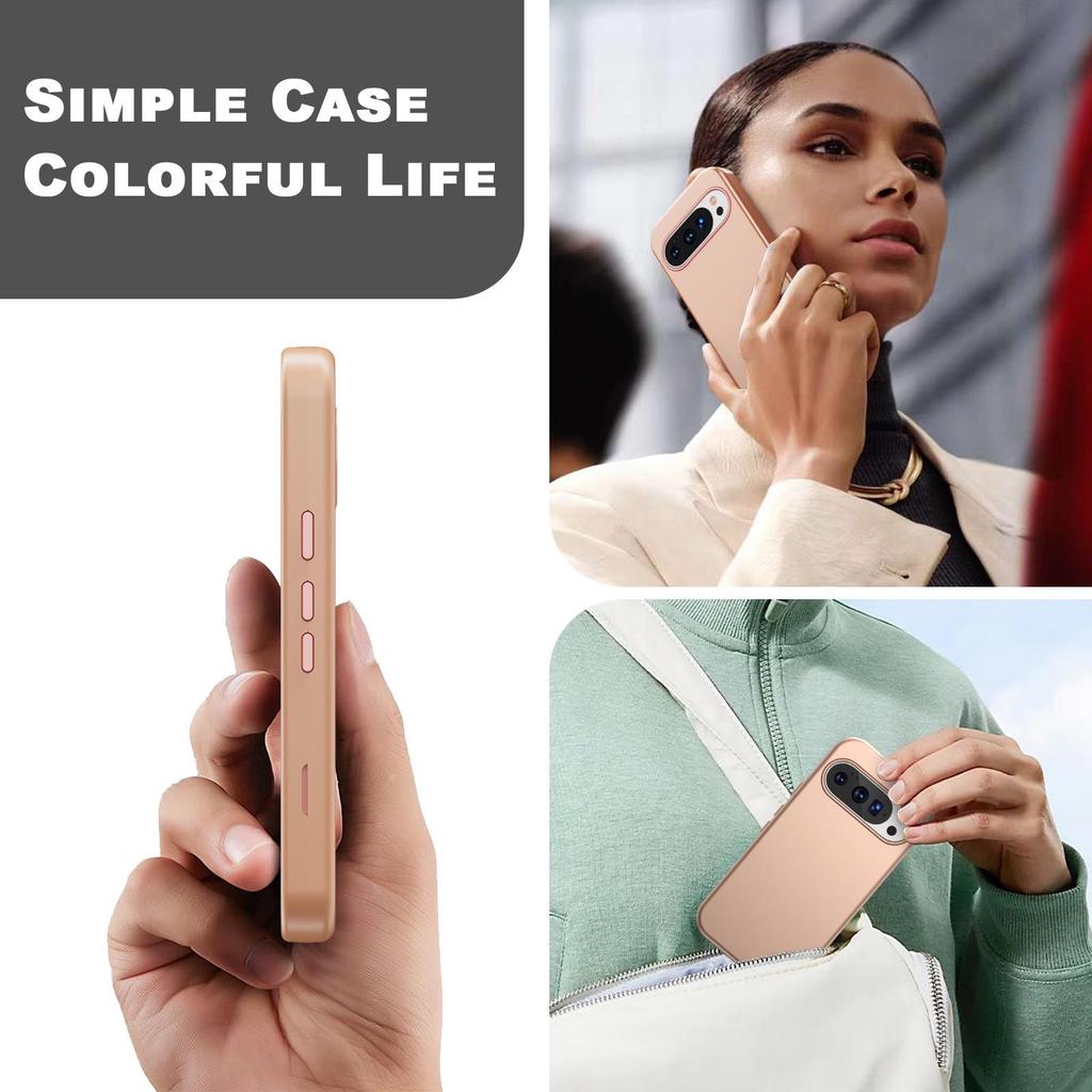 Matte Hautgefühl Google Pixel 10 Pro Hülle - Grenzüberschreitendes Neues Drei-in-Eins-Design