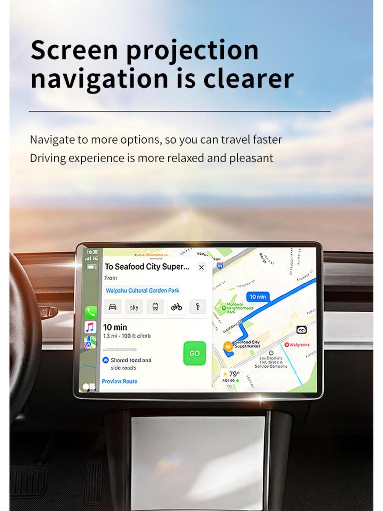 Kabellose 2-in-1 CarPlay & Android Auto Smart-Navigationsbox
