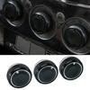3 buc per set Buton pentru aer condiționat din aliaj de aluminiu Buton pentru aer condiționat Buton pentru comutator de control al căldurii Buton pentru Ford Focus MK2 MK3