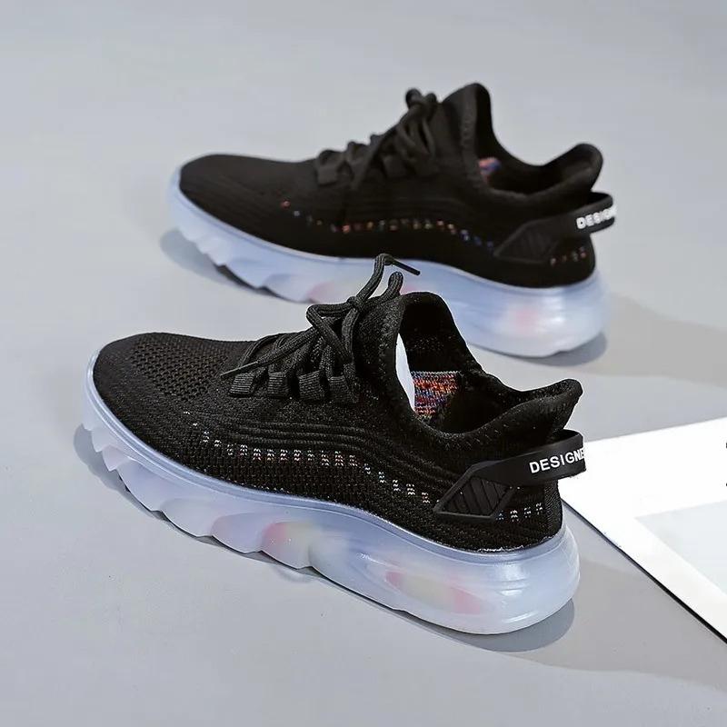 Women's Fashion Platform Sport Shoes Autumn Breathable Outdoor Running Sneakers Lightweight Casual Tennis Shoes
