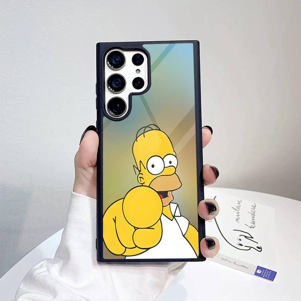 The S-simpsonss Phone Case For Samsung Galaxy S26 S25 S24 S23 S22 S21 S20 FE Edge Pro Plus Ultra PC+TPU Cover