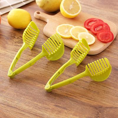 Handheld Zitrone Tomaten Slicer Tomaten Kartoffel Runde Teiler Clip Küche Obst Prozessor