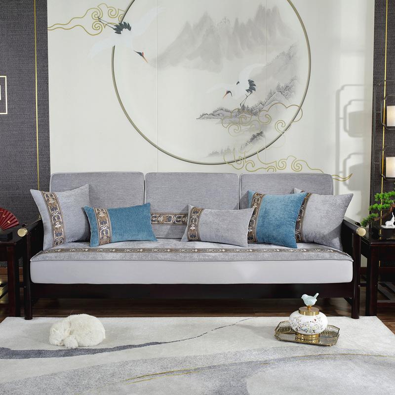 Chinese Sofa Elastic Non-Slip All-Inclusive Universal Cover Four Seasons Universal Anti-Scratching Chenille Sofa Cover