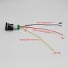 1PC For VW Polo Car Red LED Light Music LED DRL Front Fog Lamp Switch Push Button Switch with Wire Accessories