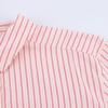 2025 Spring European & American Style Striped Single-Breasted Loose Shirt
