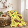 Curious George Throw Lightweight 240g Flannel Blanket Soft Skin-friendly for Summer Cooling