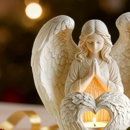 Angel Ornament Acrylic Decorative Statue White Christmas Ornament Easy To Install Purity Symbol Christmas Decor