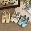 Flat French Bow Mary Jane Single Shoes Women's Shoes 2025 New Spring and Summer with Skirts Mary Jane Evening Shoes