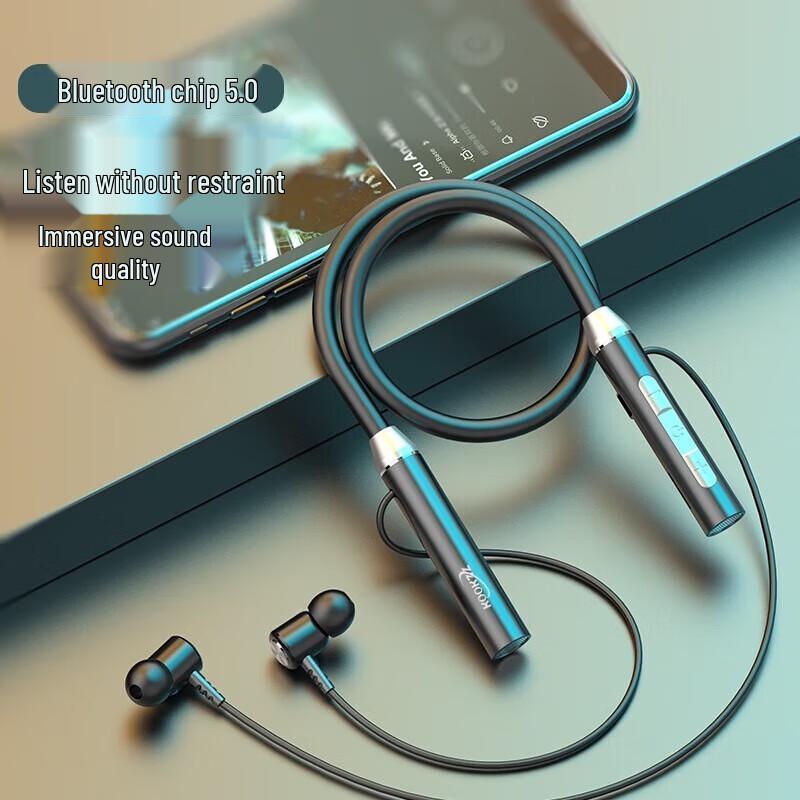 Coolker R01 Wireless Bluetooth Neckband Sports Earbuds