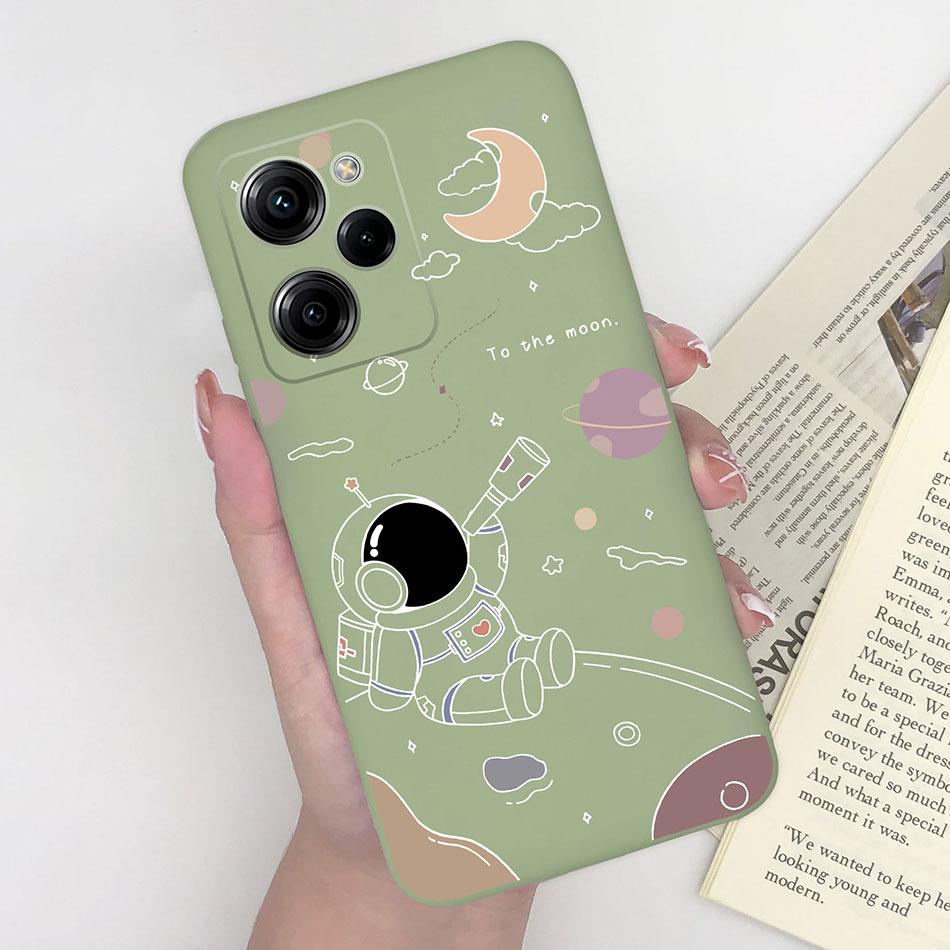 Silicone Case For Xiaomi Poco X5 Pro Pilot Bear Back Cover For POCOX5 X5Pro 5G Poco X 5 Pro Soft Matte Protective Phone Cases