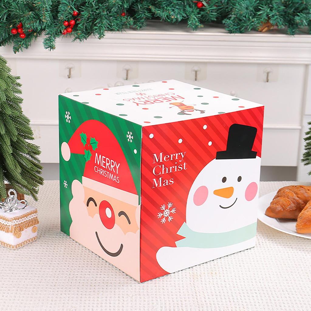 Christmas Candy Boxes Folding Snowman Home Decor Christmas Snack Box For Rings Necklaces Bracelets Watches Perfume Birthday