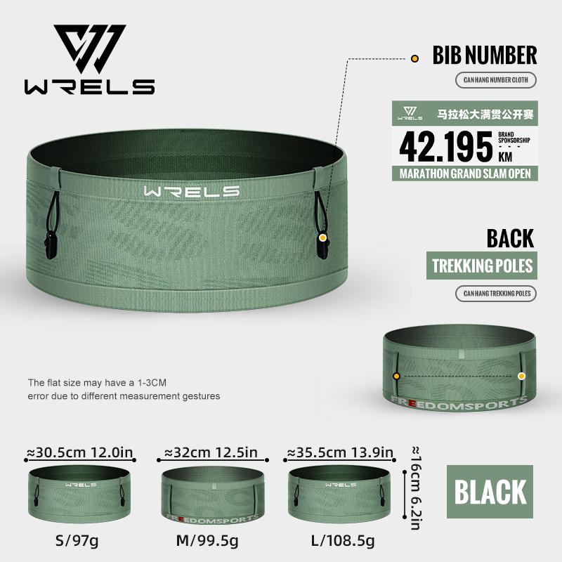 

Running Waist Bag Breathable Waist Pack Invisible Lightweight Quick Dry Running Belt Fitness Gym Marathon Bib Number Fanny Pack S зелёный