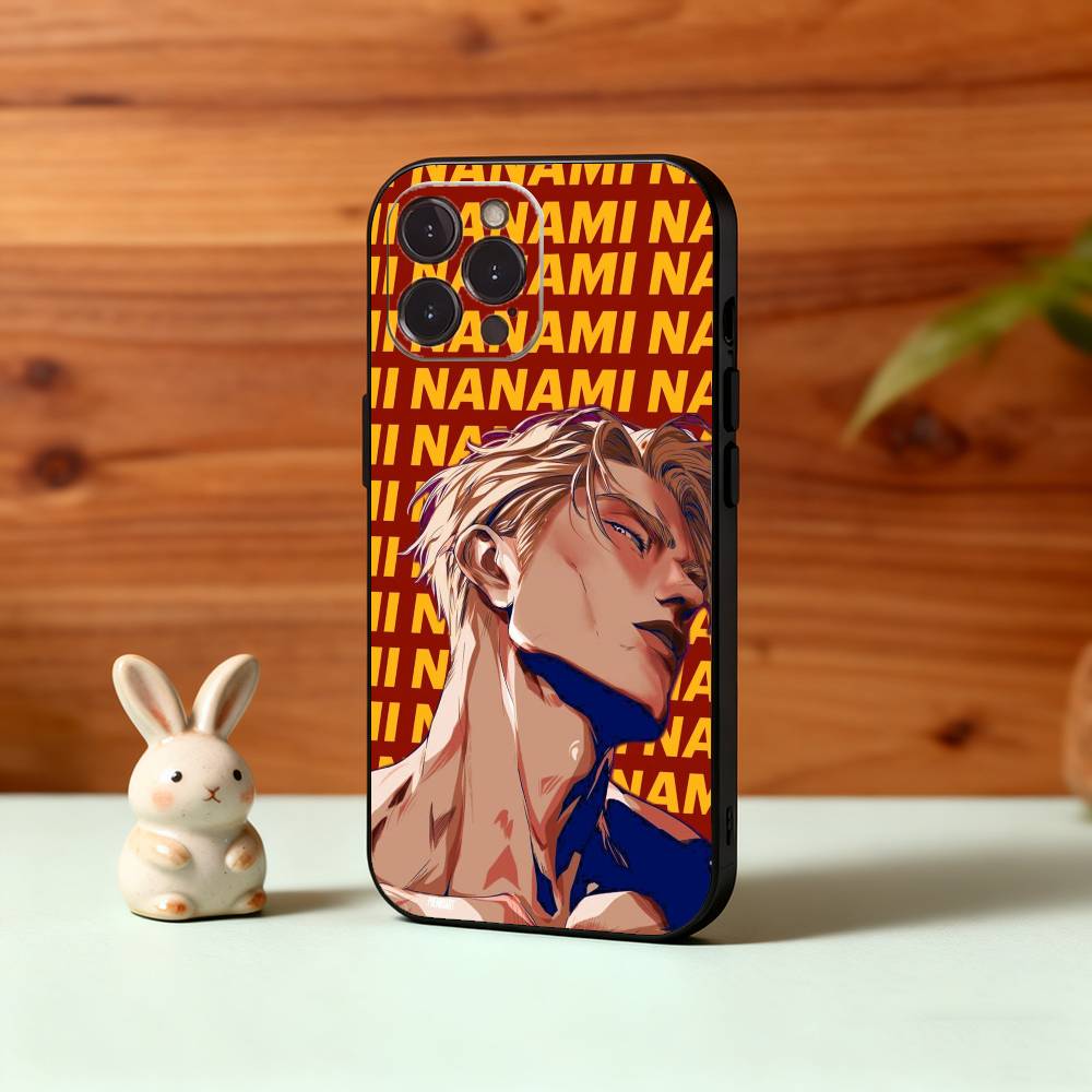 Anime K-Kento N-Nanami Phone Case For iPhone17,16,15,14,13,12Plus,Pro Max,XS,5G Soft Silicone Black Cover
