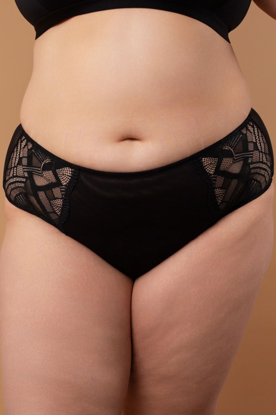 

Трусики сліп brabrabra (93987) 7(3XL) прозорий колір чорний