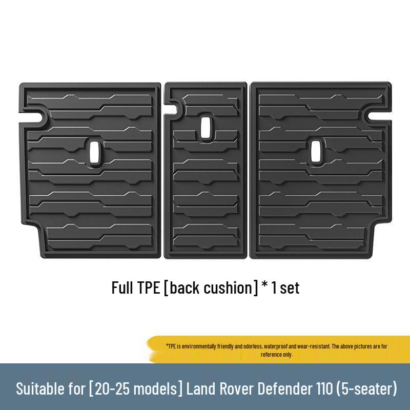 Fits 2020-2025 Land Rover Defender 110: All-TPE Floor, Trunk, and Seat Backrest Mats