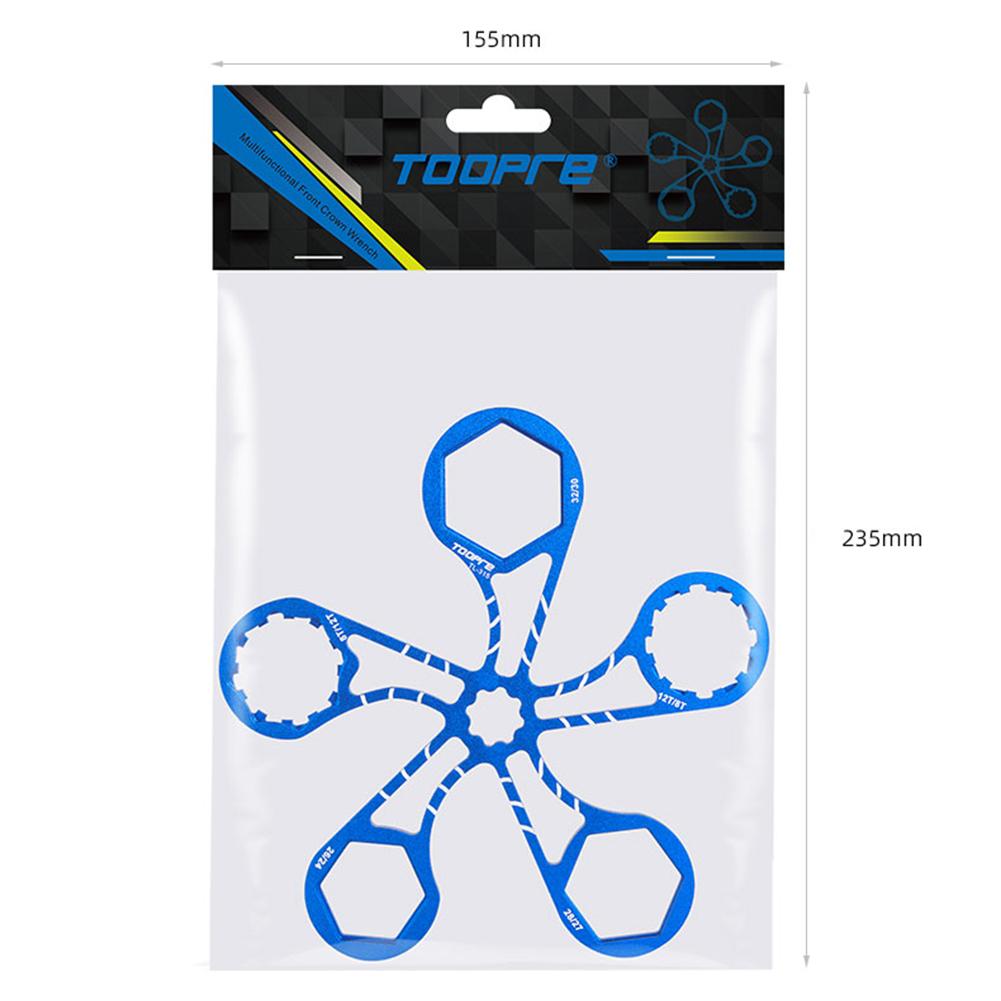 Bicycle Suspension Front Fork Cap Wrench Bike Removal Installation Tools Cycling Plum Crank Cover Remover Tool