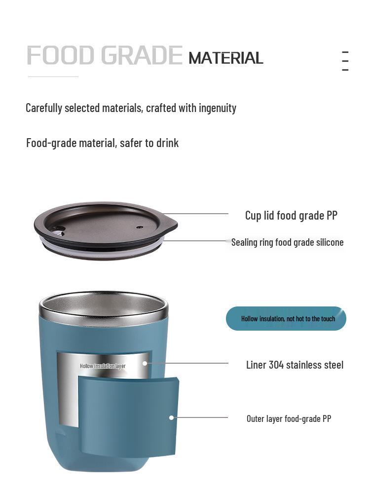 304 High-End Outdoor Office Coffee Tumbler – Colorful, Portable, and Insulated