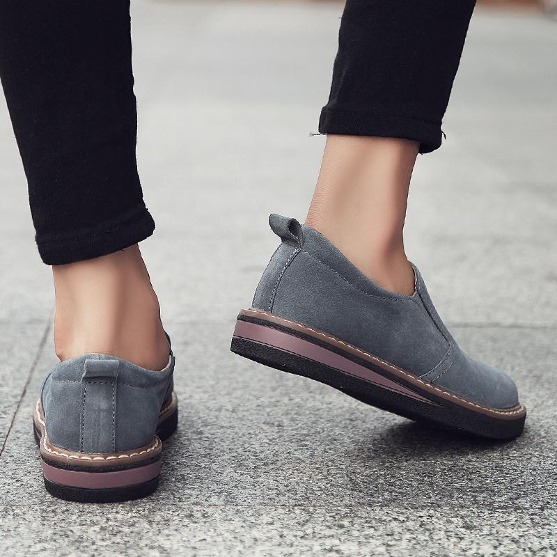 Freizeitschuhe Loafer für Damen, Schlupfschuhe, flache Schuhe, Schnürschuhe, Wildleder-Sneakers, Damen-Wanderschuhe, modisch, Freizeit, atmungsaktiv