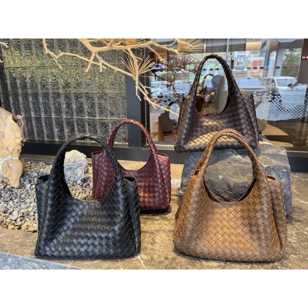26 New leather women's bags sheepskin cross-border simple fashion tote bag nappa sheepskin retro woven single udj