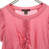 LOUIS VUITTON made in Italy Short sleeve Frill Cut M Pink Women Used