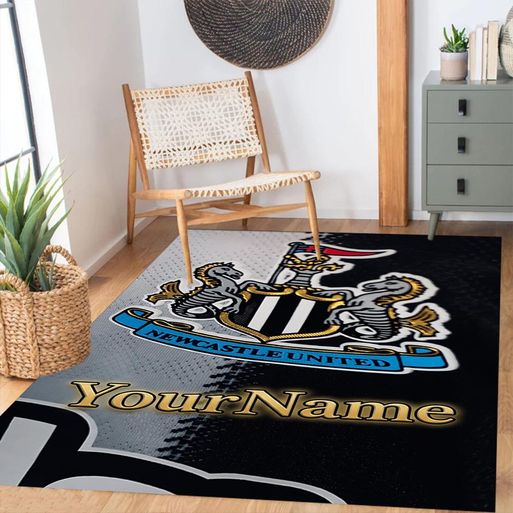 Newcastle 3 Customized Name Floor Rug Office Rug Suitable for Living Rooms Entryway Dormitory Study Room Antislip Carpet Decorate Offices