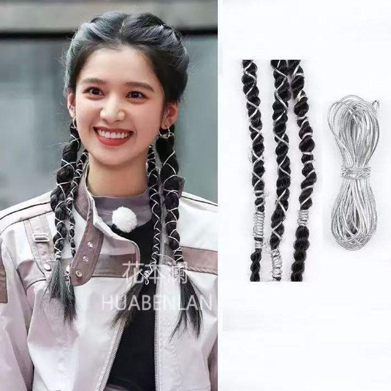 European and American Personalized Small Dreadlocks Trendy Braided Hair Headdress XINGX Cross DIY Pendant Hair Accessories Barrettes Ornament Women
