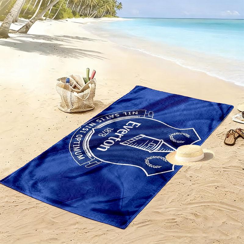 Everton FC Print Beach Towel, Large Soft Quick Dry Towel for Beach Camping Swimming