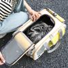Pet breathable cat bag foldable adjustable length cat out handbag shoulder bag pet supplies