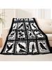 Bird  Black Hummingbird Throw Blanket Ultra Soft Retro Gothic Blankets Raven Crow Throw Bird Lover Gift Bed Cover Cozy Flannel