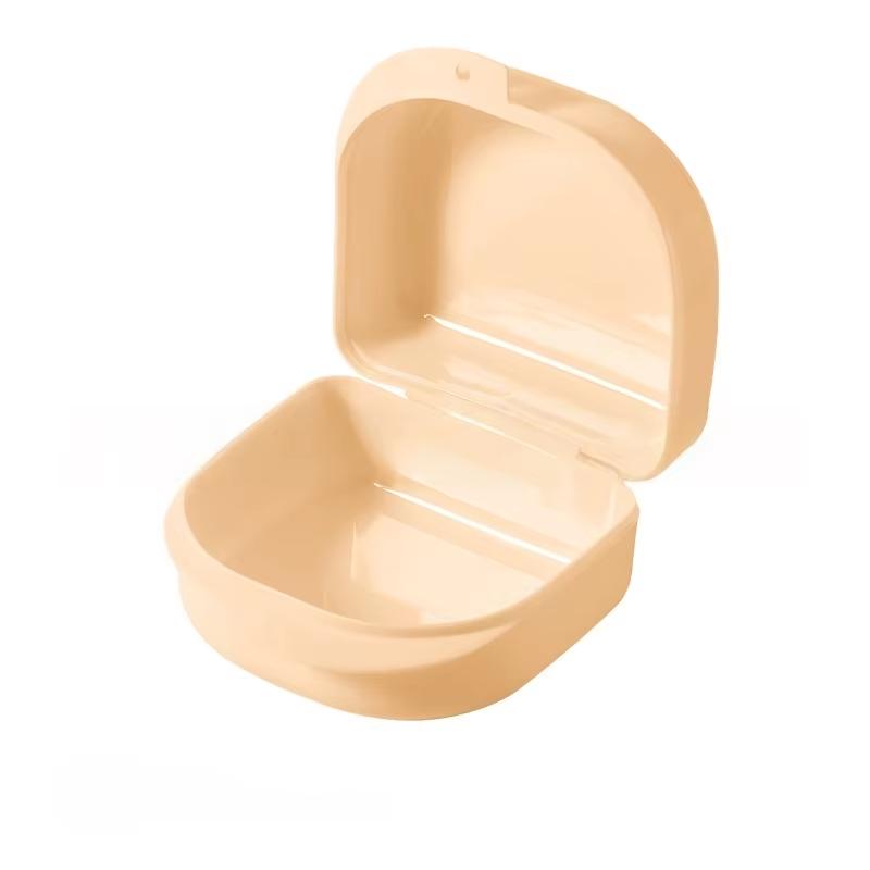1/2/3pcs Denture Storage Box with Vent Holes Dental Orthodontic Retainer Case Guard Case Teeth Container for False Teeth