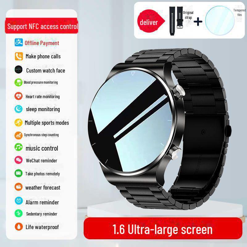 Huaqiangbei GT9 Pro Smartwatch - NFC, Call Function & Sports Tracking