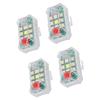 4PCS Wireless LED Strobe Lights with Remote Control RGB 7 Color Rechargeable IP65 Anti Collision Led Emergency Warning Lights