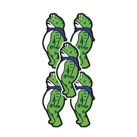 Portland Frog Protester Sticker Set Waterproof Vinyl Bumper Stickers Portland Rage Resistance Humor Frogs