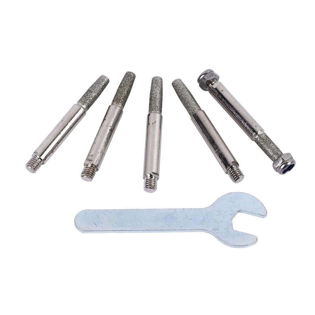 5PCS Chainsaw Sharpener Grinding Stones Drill Bit High Hardness Chainsaw Sharpening Tool for Small