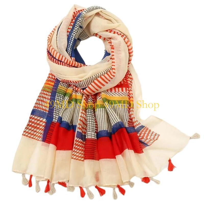 

49MD Floral Scarf Shawl, Suitable for Various Outdoor Activity and Daily Wear for Casual and Sports Activity