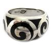 Silver Ring 'Labyrinth' Silver Onyx - 12 Mm