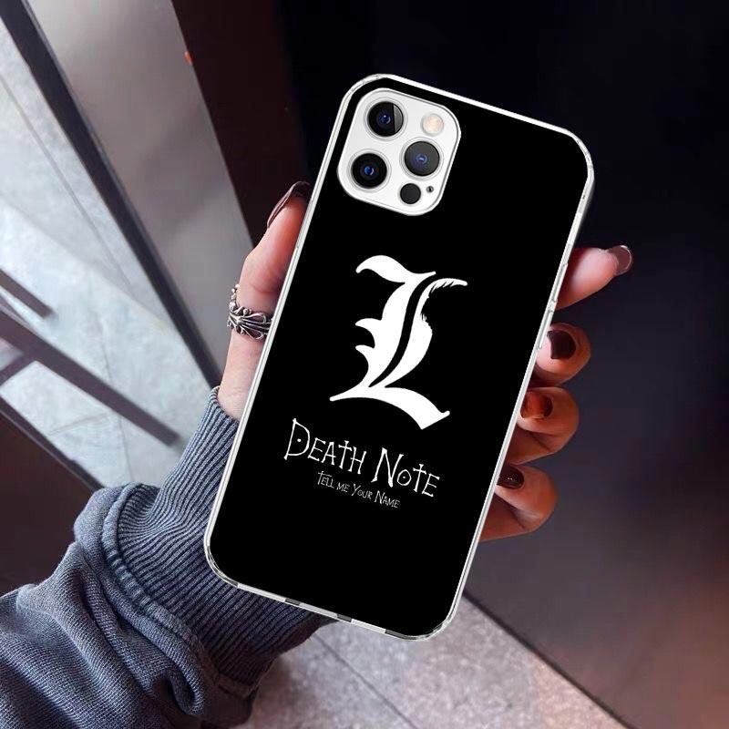 N-Note D-Death Anime Ryuk Phone Case For iPhone 17 Air 11 13 Mini 14 15 Plus 16 12 Pro Max 16E SE 7 8 Pattern Soft TPU Back Cove