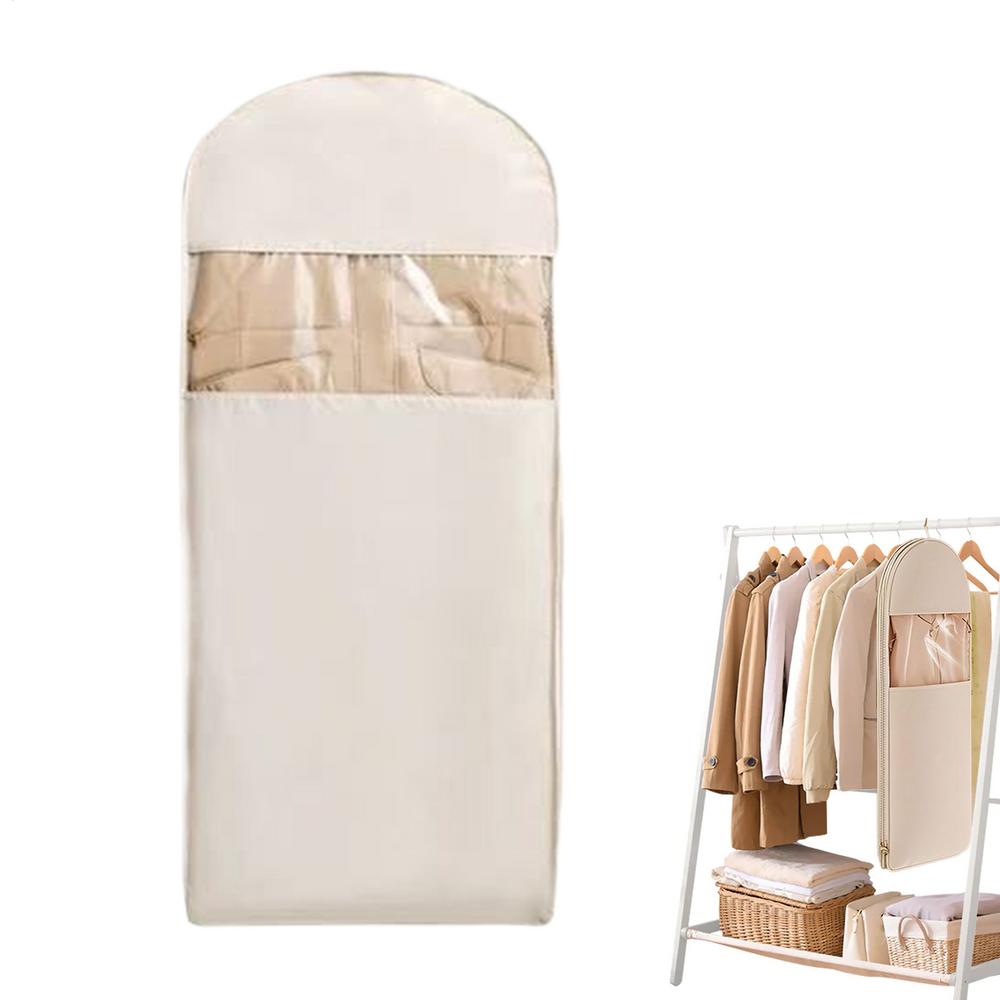 Pokrowce na płaszcze do przechowywania w szafie Pokrowiec do przechowywania płaszczy z samozaciskowym zamkiem oszczędzający miejsce organizer do domu, podróży, na ślub