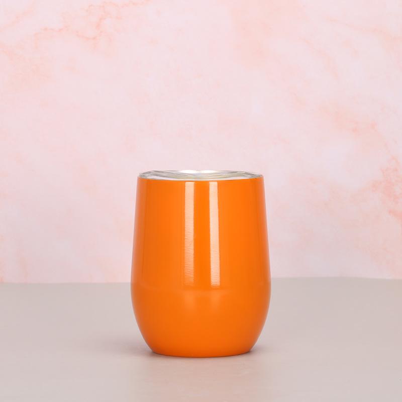 12oz Eggeskallkopp 304 Rustfritt Stål Dobbeltlags Vakuum Fargespray Maling Eggekopp Swig Stor Magekopp