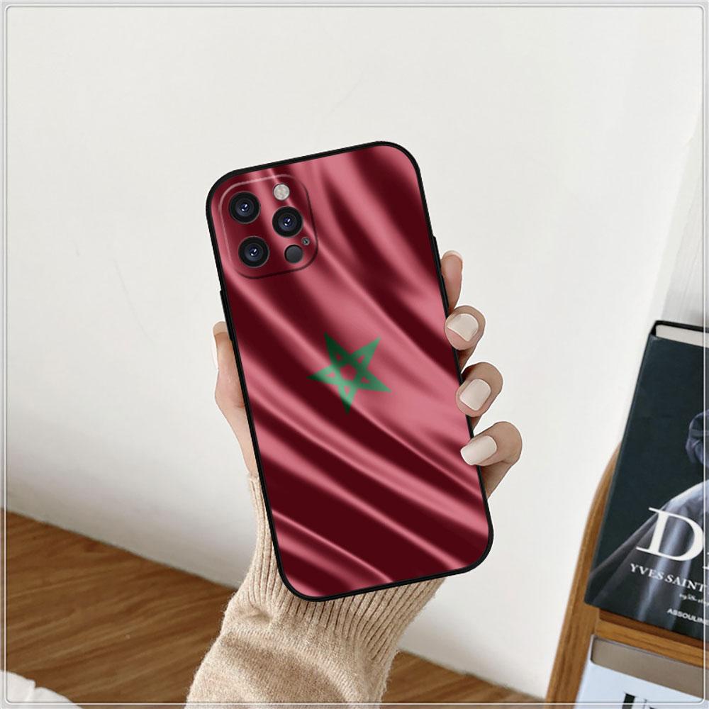 Moroccans Morocco Flag Passport Phone Case For Apple iPhone 15 14 16 13 12 11 Pro Max Mini 8 7 XS XR SE Shockproof Back Cover
