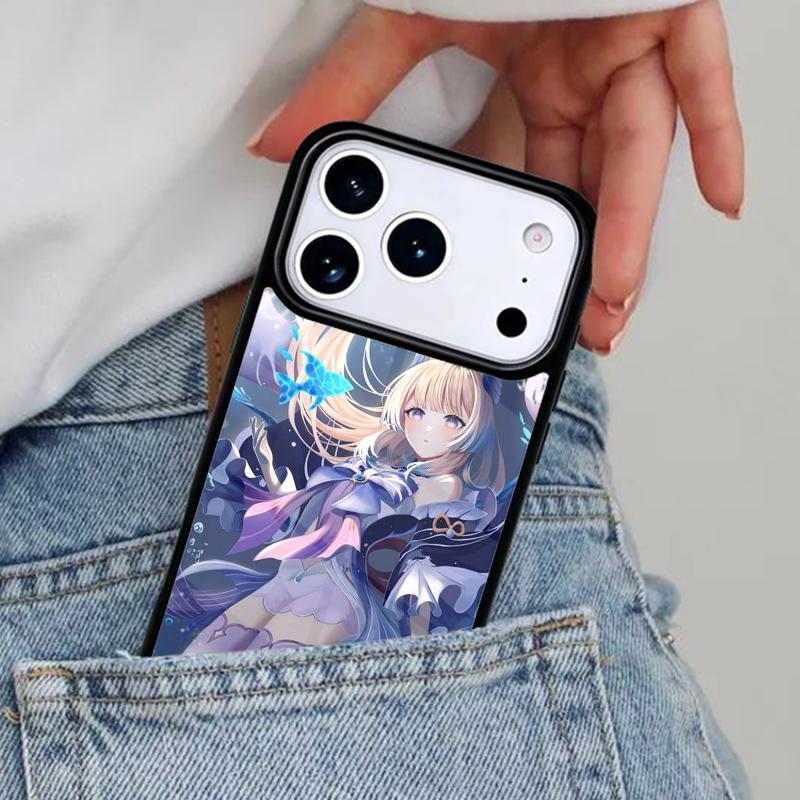 Genshin Impact Sangonomiya Kokomi Phone Case for iPhone 16e 15 14 13 12 17 Pro Max Plus Air 17pro Cover Coque