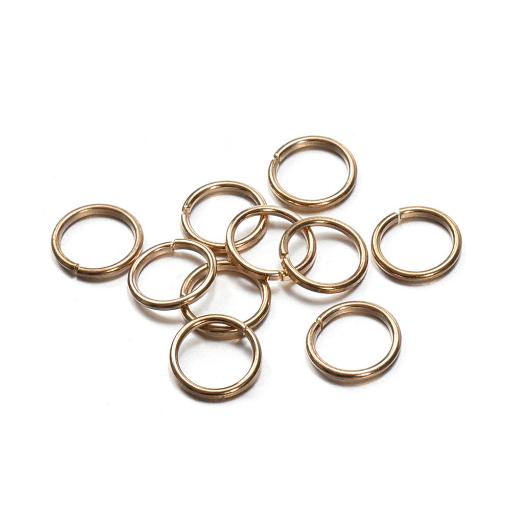 400pcs/lot Wholesale Jump Rings Gold Color Open Rings 4-10mm Split Ring Connectors for Jewelry Making DIY Findings Components