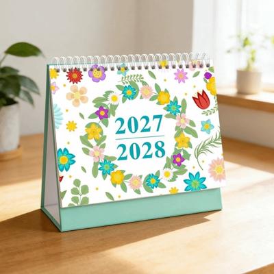 Small Desk Calendar January 2027-June 2028 Monthly Agenda Calendar New 2027 Desktop Planner