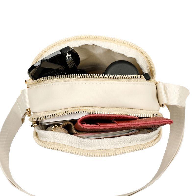 Stylish mini lightweight mobile phone bag New simple and versatile nylon cloth handbag Women's casual messenger bag