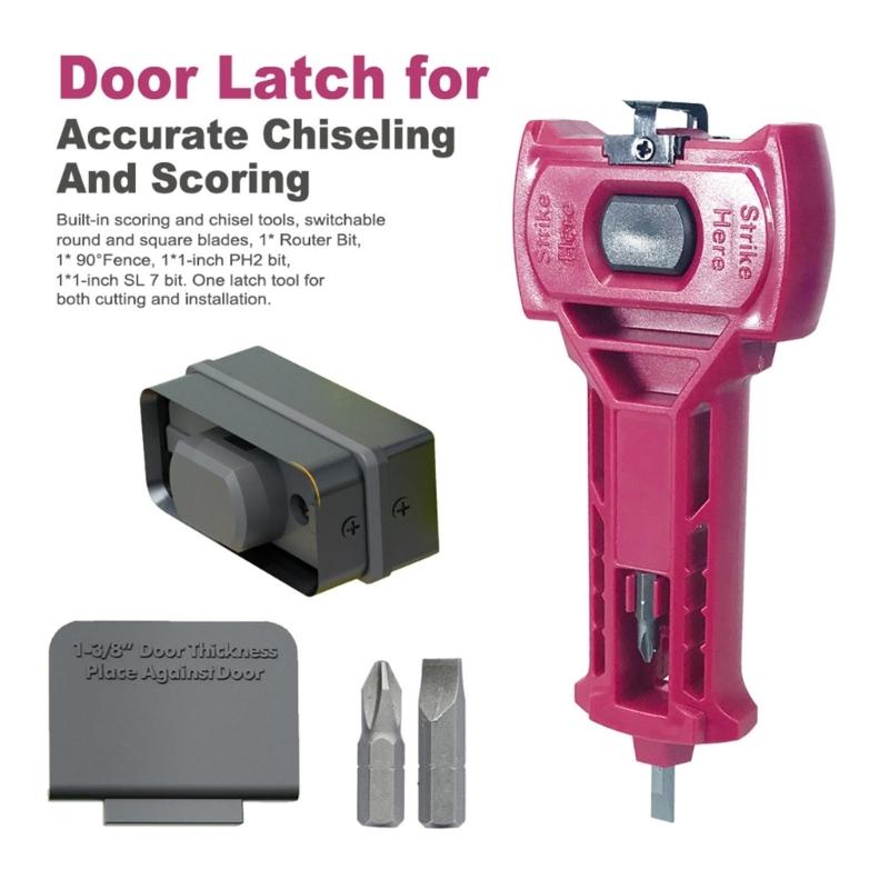 Ergonomic Lock Installation Chisels Door Hinge Jig, Door Hinge Mortiser Plastic Tool For Woodworking Home Renovations