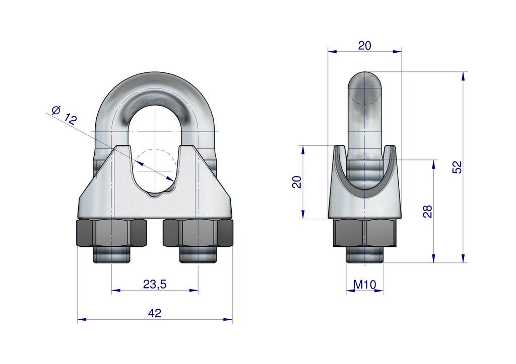 Zacisk Linki Stalowej 12Mm Teger, (Sprzedawane Po 10)
